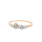 Elegant Diamond Cluster Ring