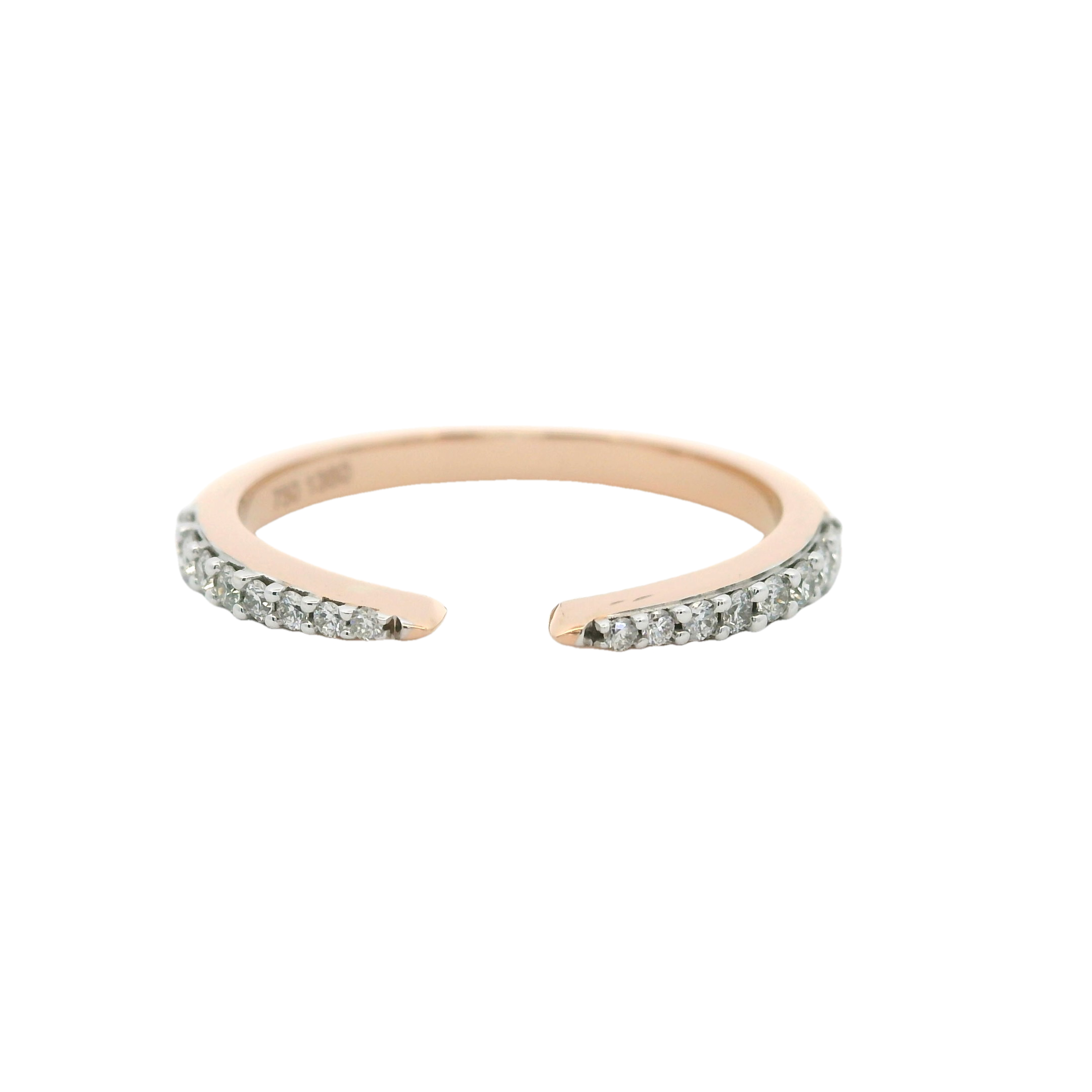Elegant Open-Ended Diamond Ring