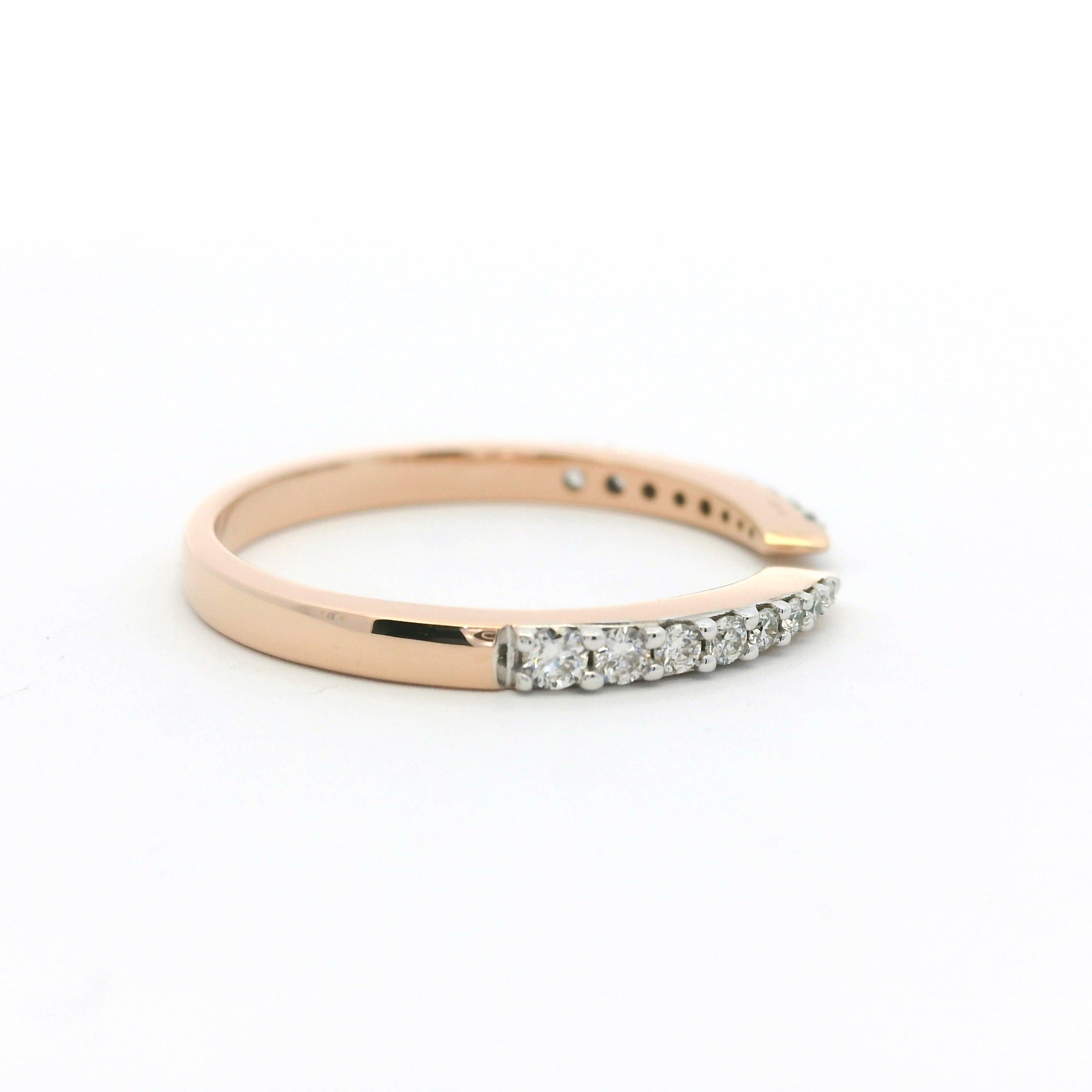 Elegant Open-Ended Diamond Ring