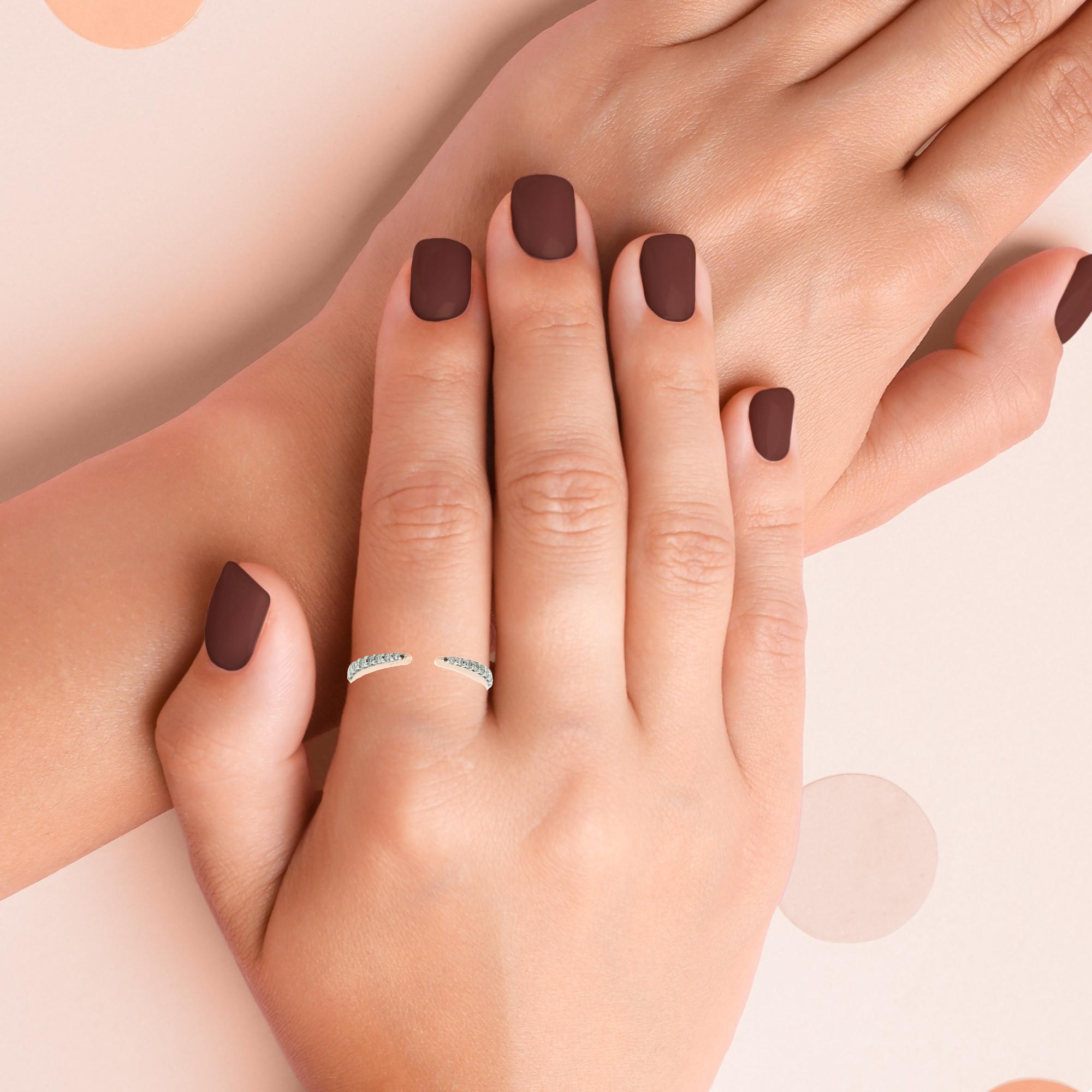 Elegant Open-Ended Diamond Ring