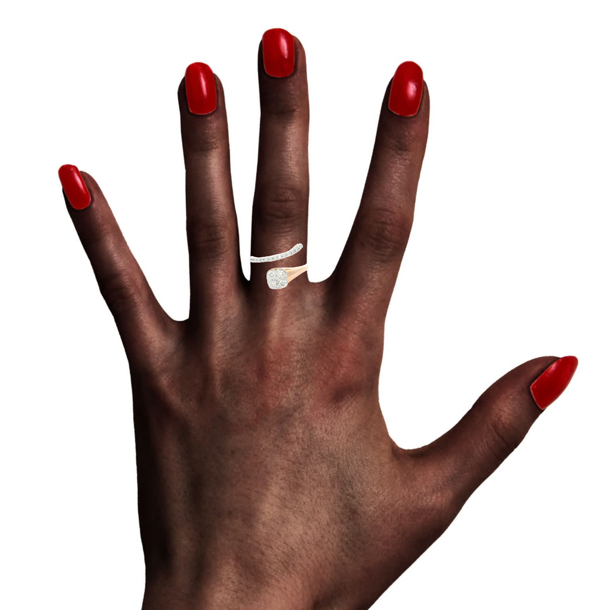 Elegant Two-Tone Diamond Ring