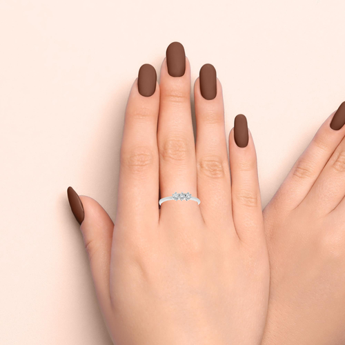 Elegant Double Stone Ring