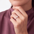Platinum Solitaire Ring with Round Brilliant Diamond
