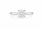 Platinum Solitaire Ring with Round Brilliant Diamond