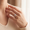 Rose Gold Diamond Multistone Ring with Round Brilliant Cut Diamonds