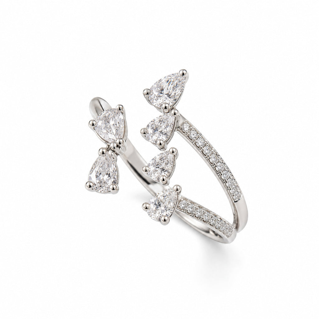 Natural Colorless Diamond Ring
