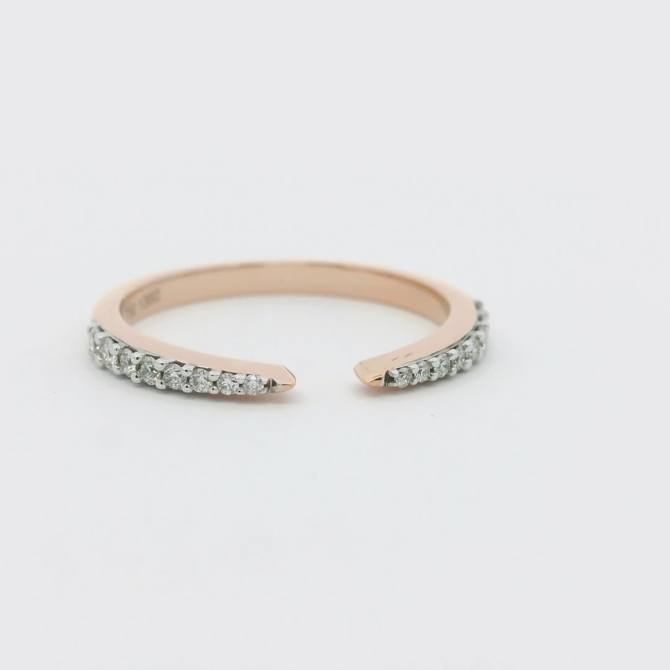 Elegant Open-Ended Diamond Ring