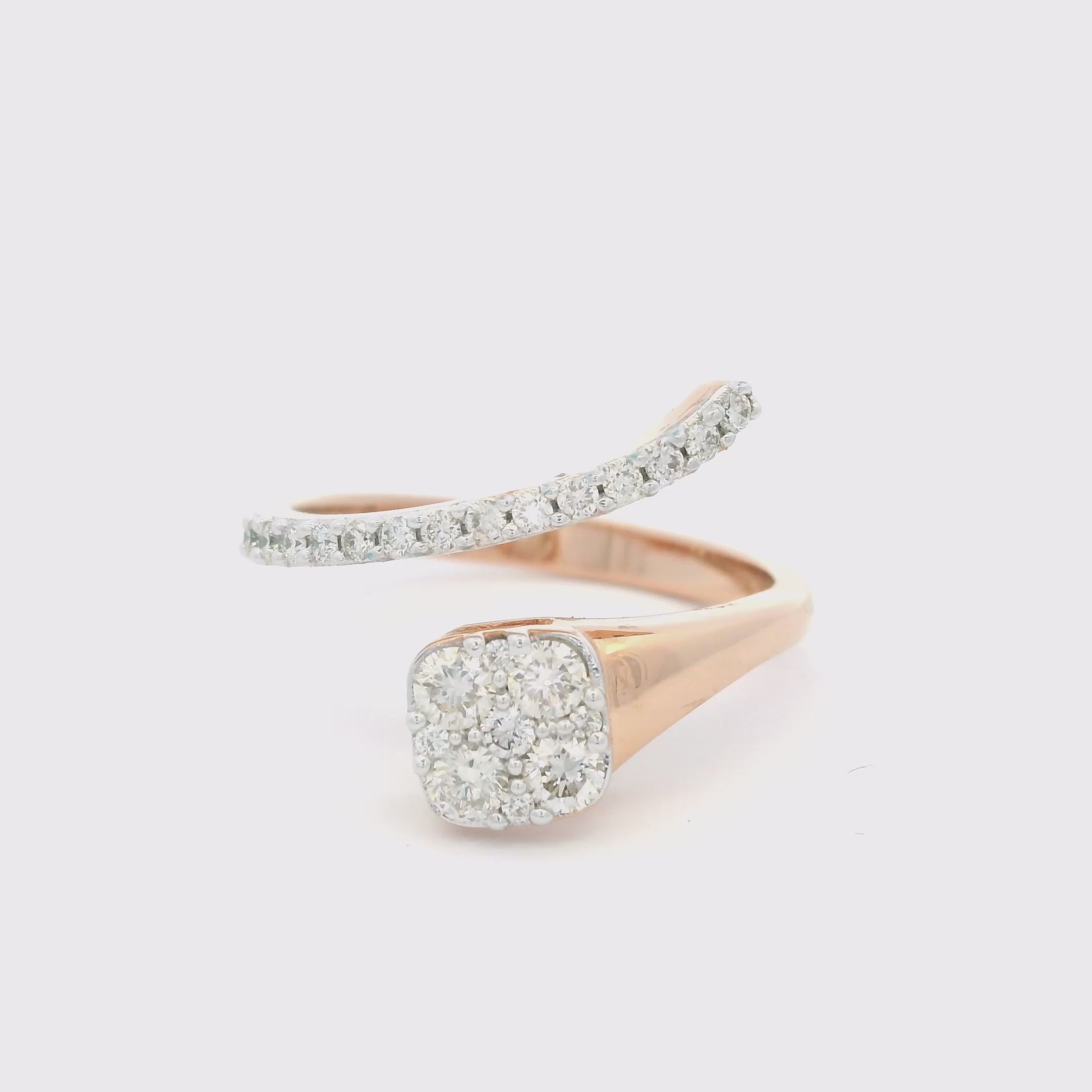 Elegant Two-Tone Diamond Ring