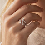 Natural Colorless Diamond Ring